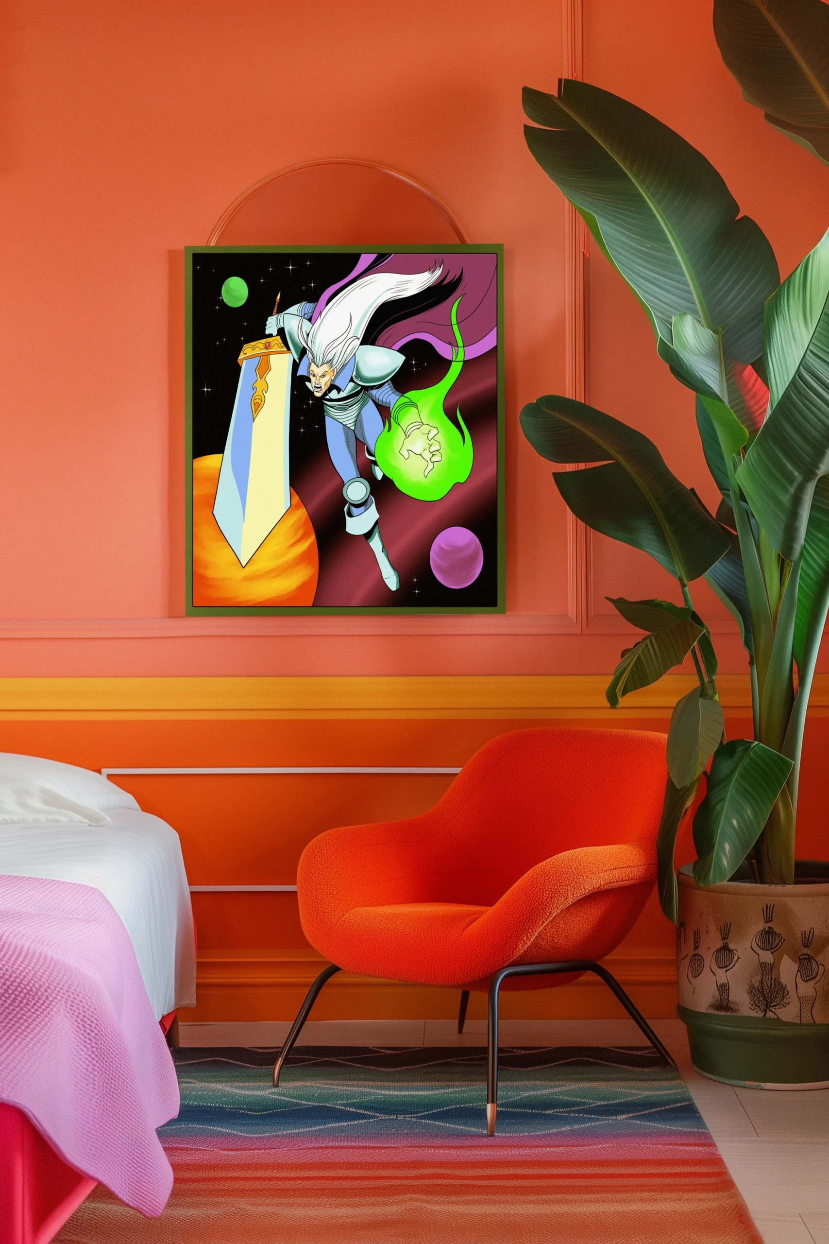 The Villain Alt Art Fantasy Canvas Print from Ward TCG - Image 3