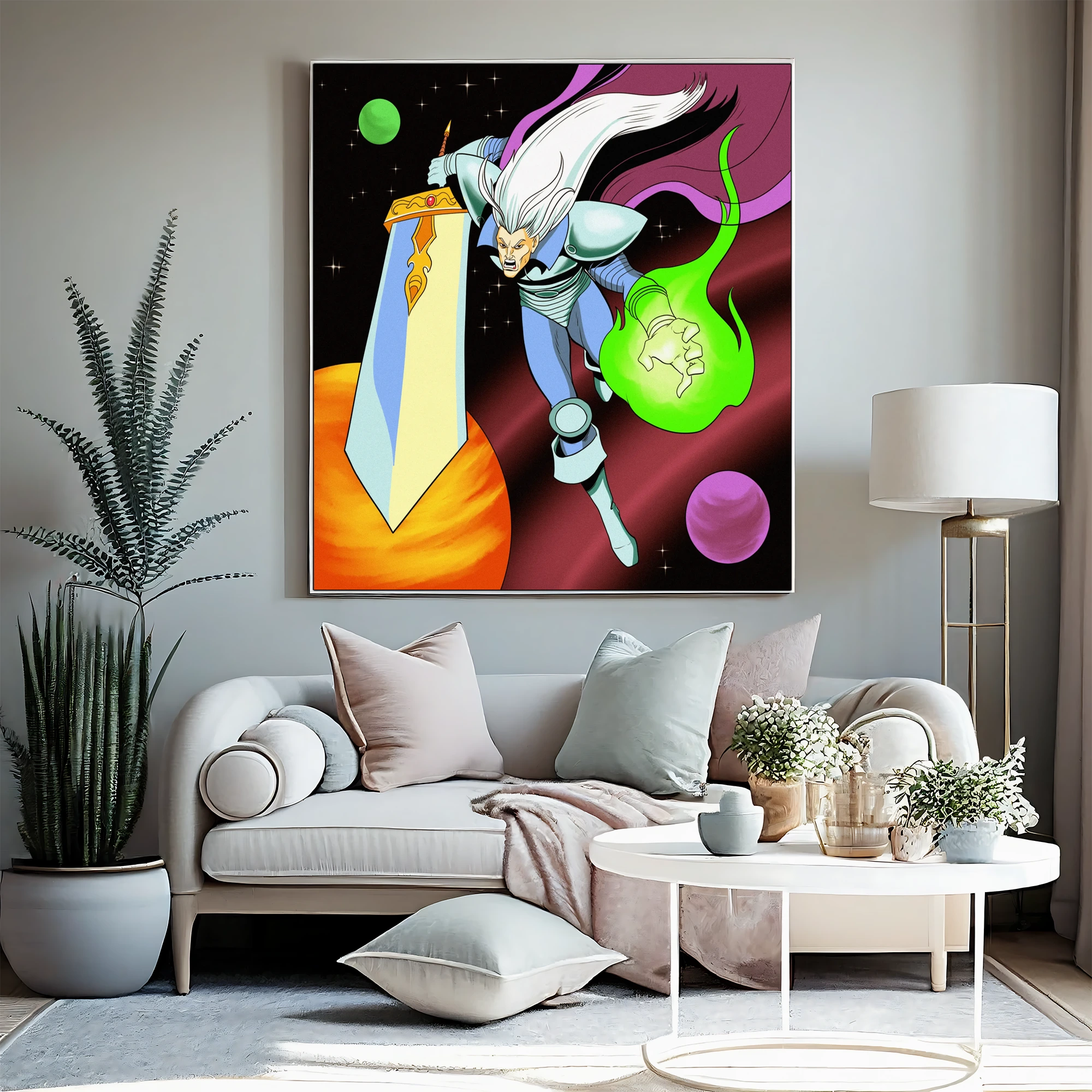 The Villain Alt Art Fantasy Canvas Print from Ward TCG - Image 4