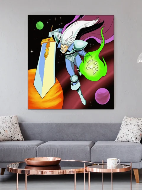 The Villain Alt Art Fantasy Canvas Print from Ward TCG