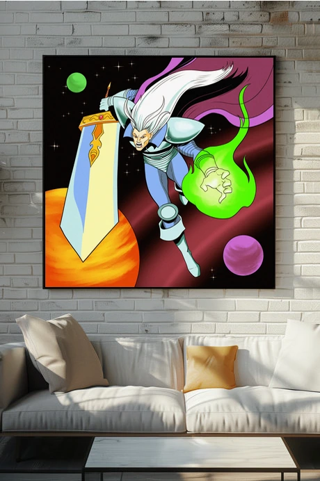 The Villain Alt Art Fantasy Canvas Print from Ward TCG - Image 5