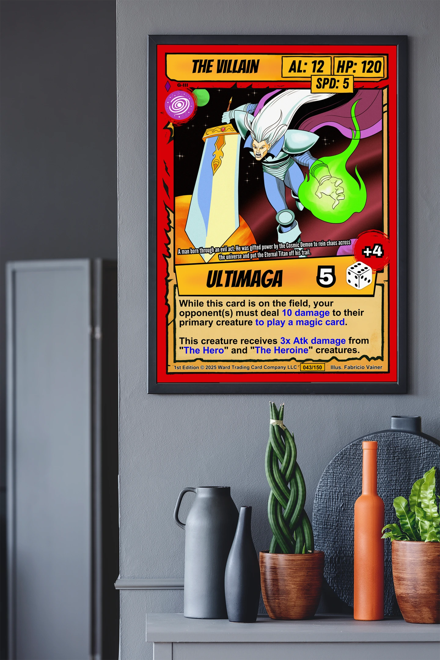 The Villain Canvas Art Print from Ward TCG