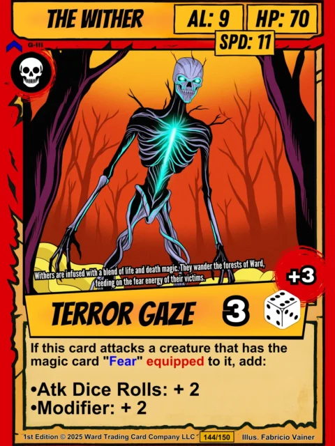 Alternative view of The Wither Fantasy Art Print from Ward TCG