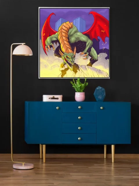 Time Dragon Art Fine Art Canvas from Ward TCG