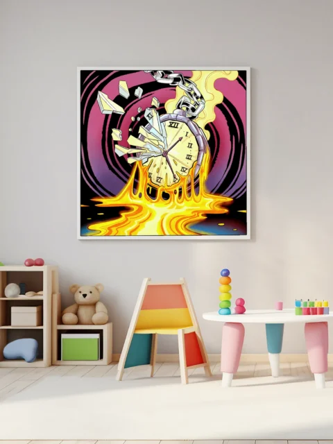 Time Melt Art Canvas Print from Ward TCG