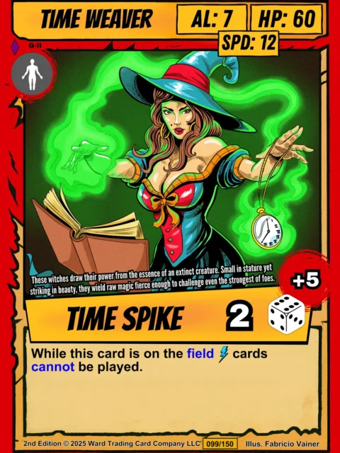 Alternative view of Time Weaver Fantasy Canvas Print from Ward TCG