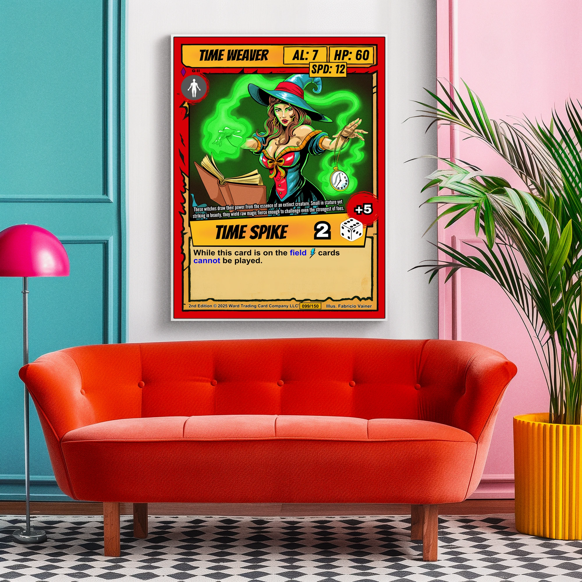Time Weaver Fantasy Canvas Print from Ward TCG - Image 5
