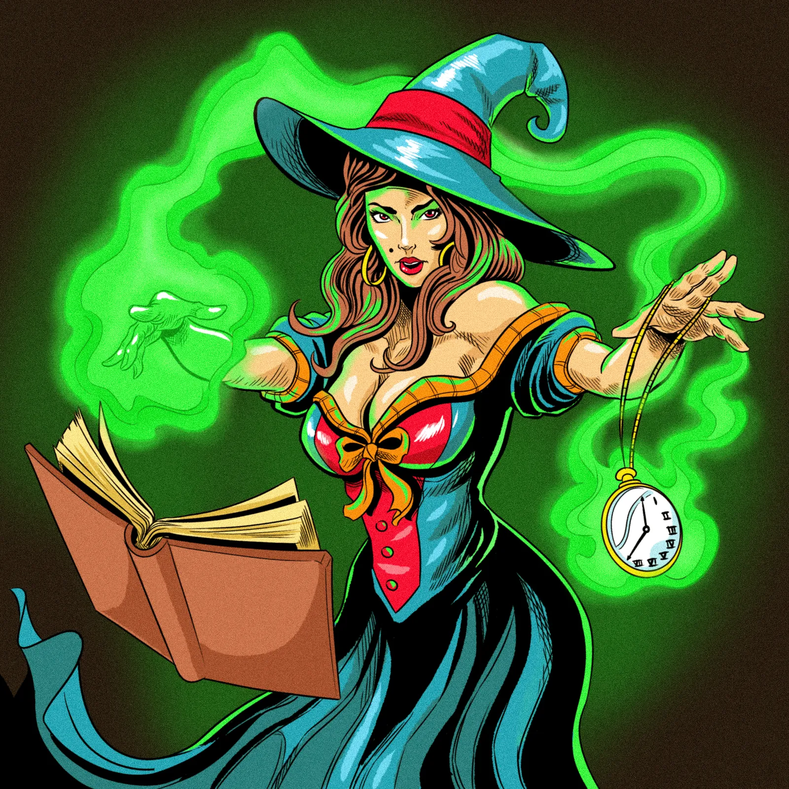 Time Witch Art Gallery Canvas Print from Ward TCG - Image 2