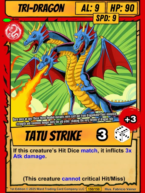 Alternative view of Tri Dragon Canvas Print from Ward TCG