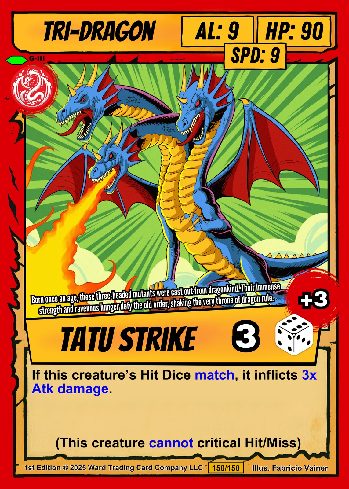 Tri Dragon Canvas Print from Ward TCG - Image 2