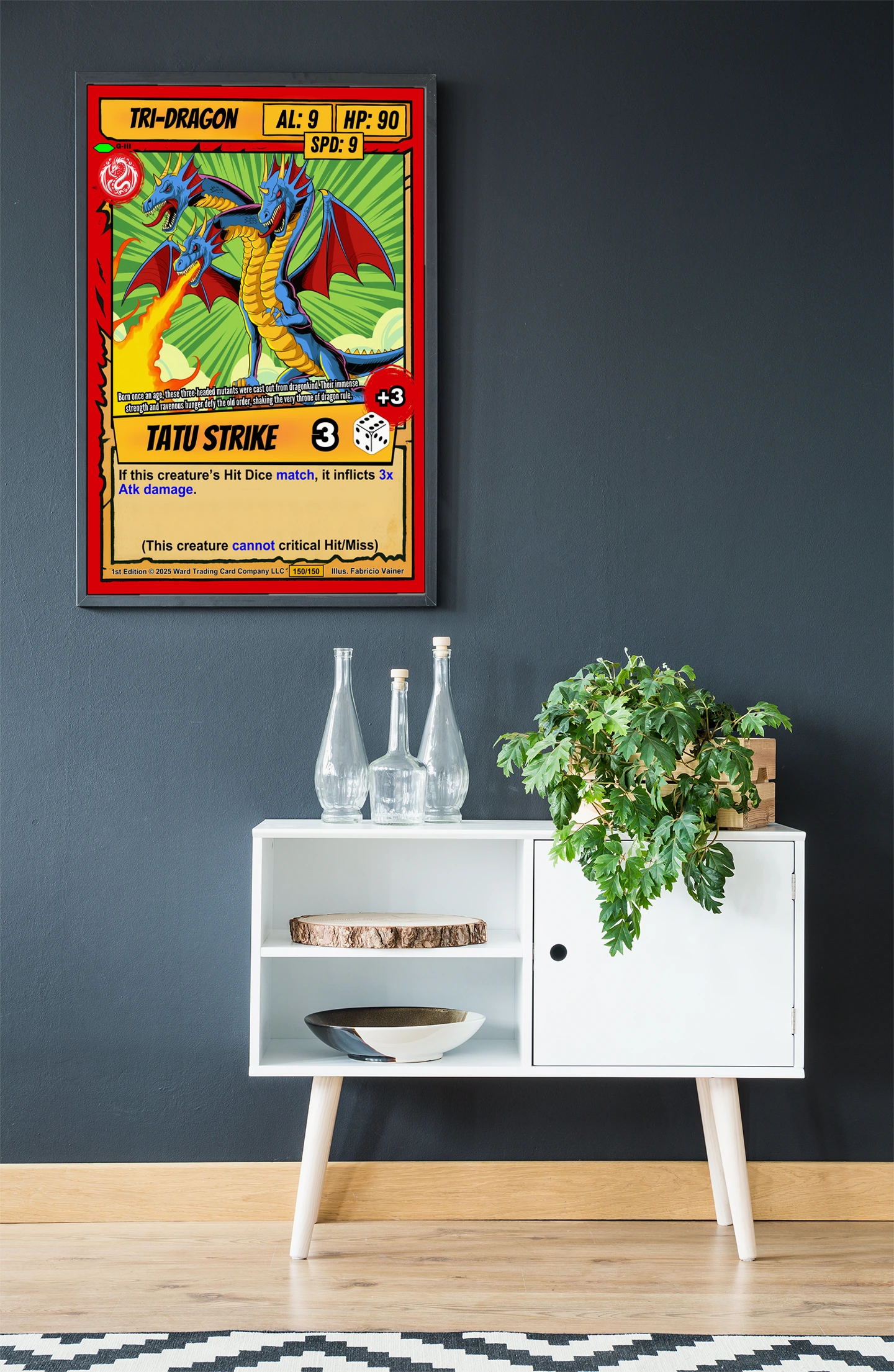 Tri Dragon Canvas Print from Ward TCG - Image 5