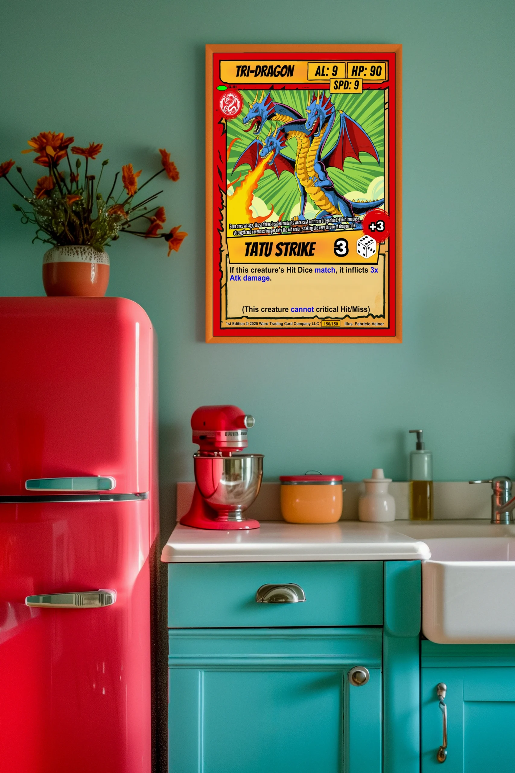 Tri Dragon Canvas Print from Ward TCG - Image 4