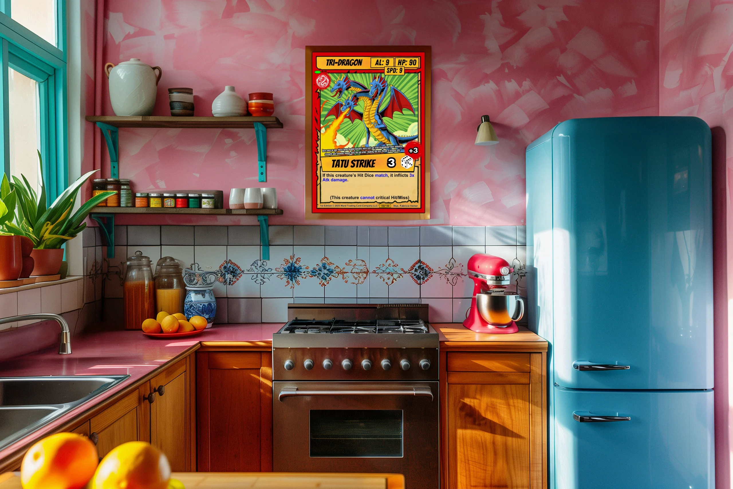 Tri Dragon Canvas Print from Ward TCG - Image 3