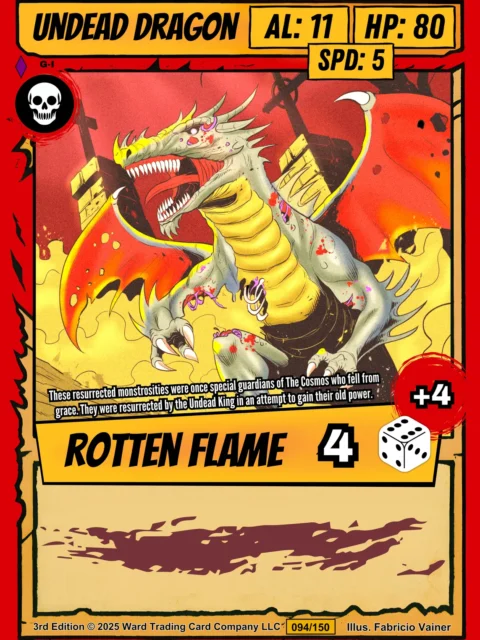 Alternative view of Undead Dragon Fantasy Wall Art from Ward TCG