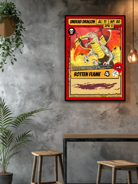 Undead Dragon Fantasy Wall Art from Ward TCG