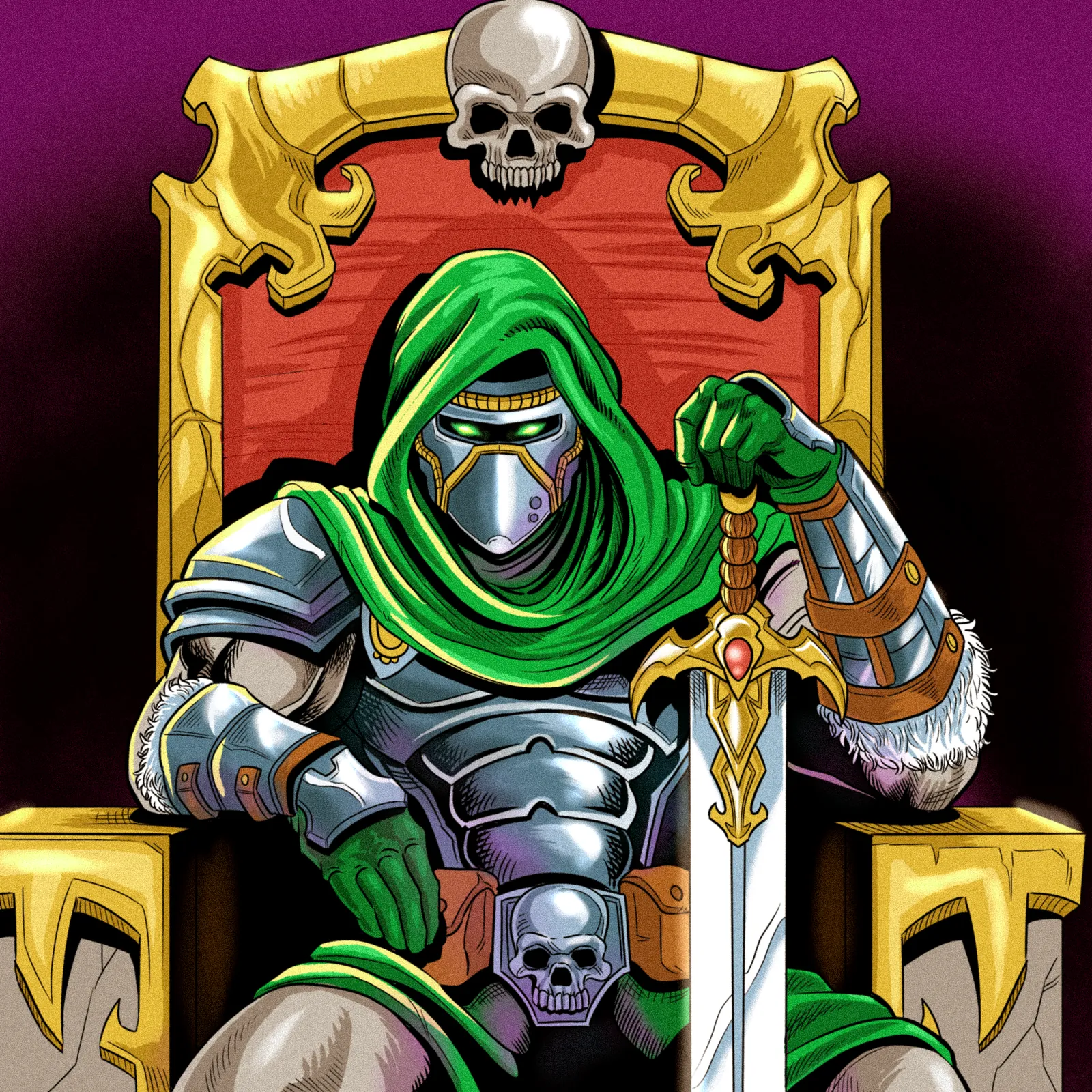 Undead King Art Fantasy Canvas Artwork from Ward TCG - Image 2