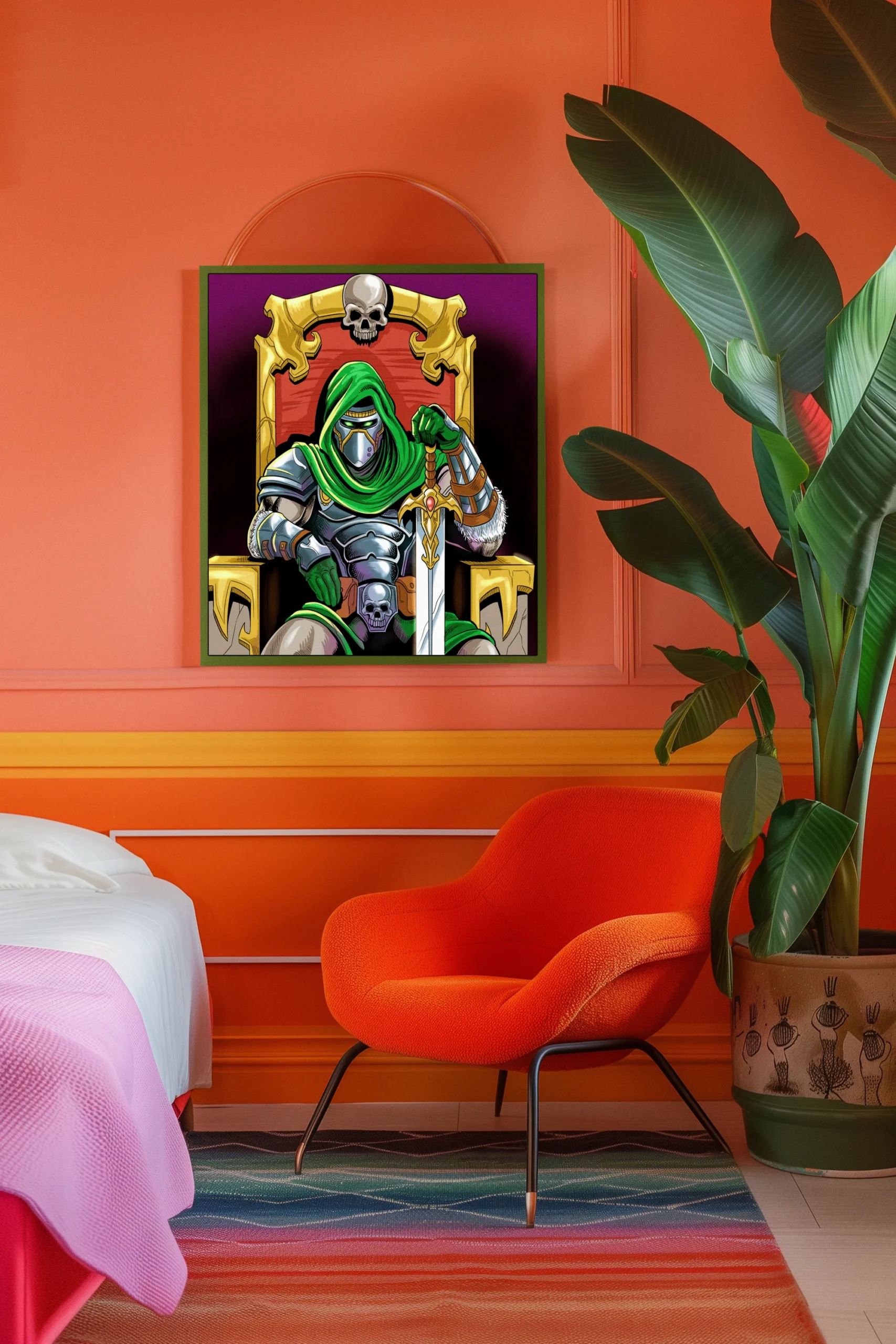 Undead King Art Fantasy Canvas Artwork from Ward TCG - Image 4