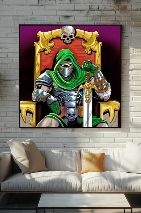 Undead King Art Fantasy Canvas Artwork from Ward TCG - Image 3