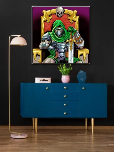 Undead King Art Fantasy Canvas Artwork from Ward TCG