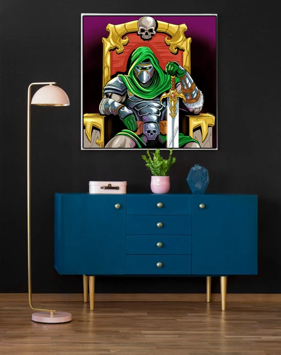 Undead King Art Fantasy Canvas Artwork from Ward TCG