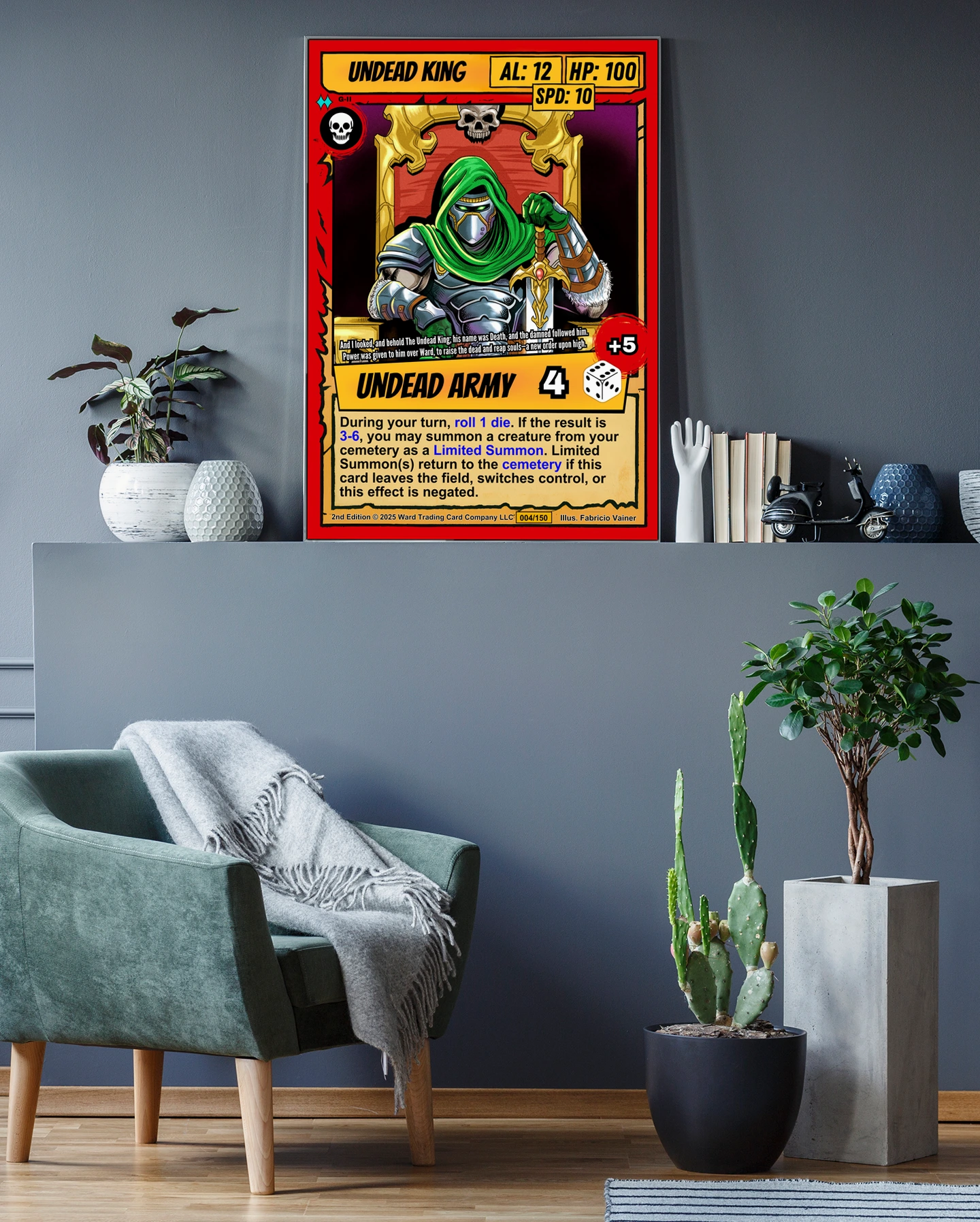 Undead King Fine Art Canvas from Ward TCG - Image 3