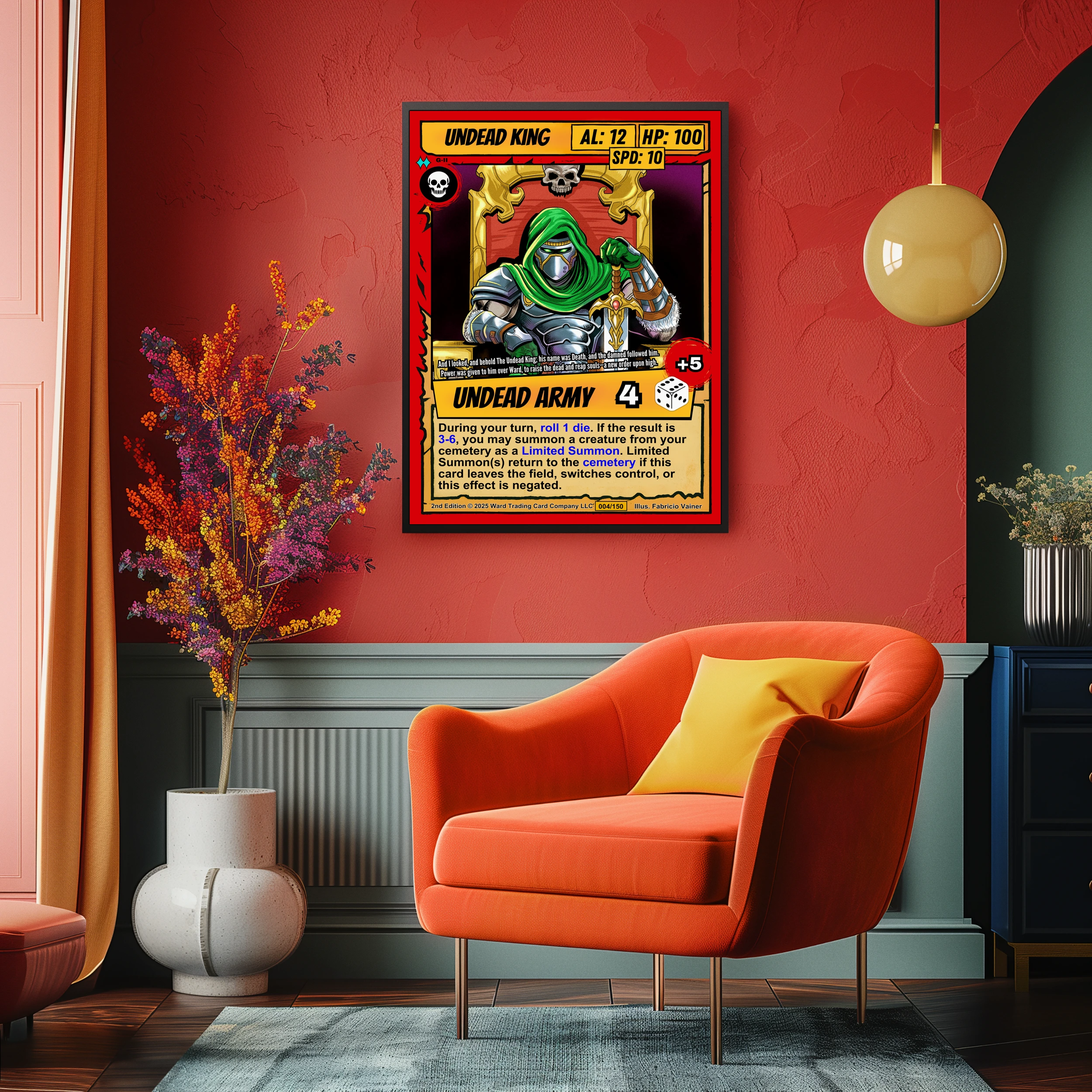 Undead King Fine Art Canvas from Ward TCG