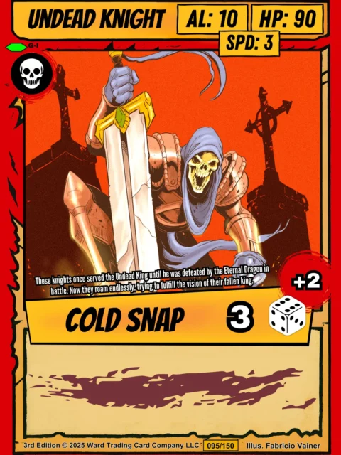 Alternative view of Undead Knight Canvas Art Print from Ward TCG