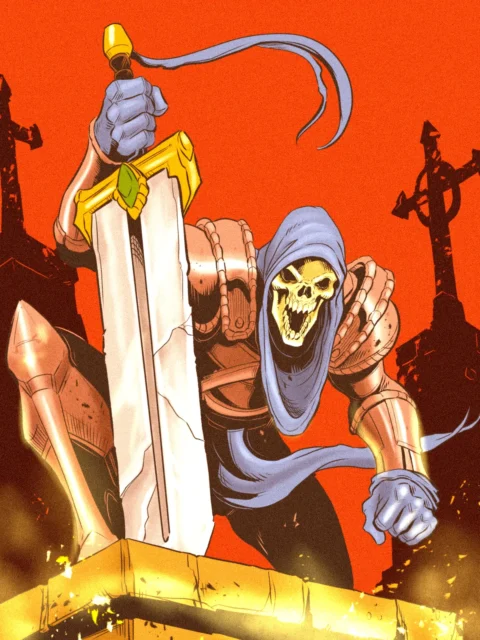 Alternative view of Undead Knight Art Gallery Archival Print from Ward TCG