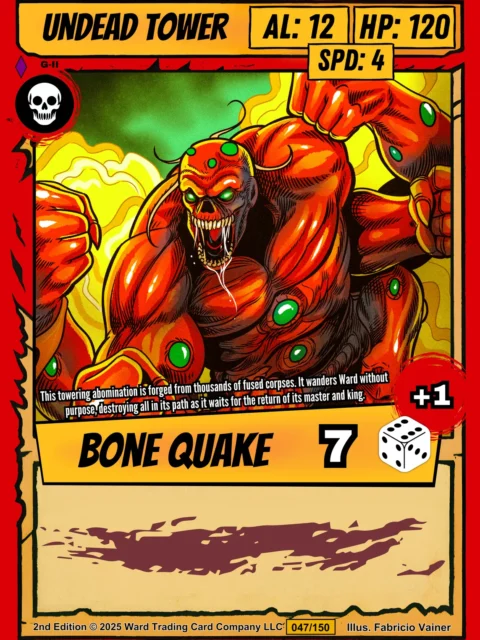 Alternative view of Undead Tower Fantasy Wall Art from Ward TCG