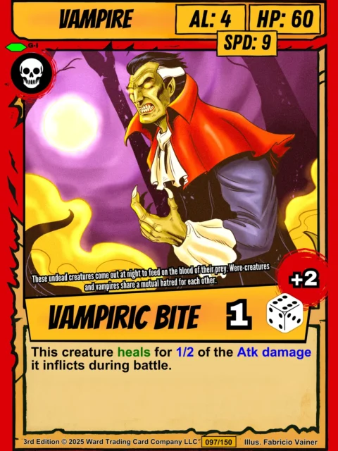 Alternative view of Vampire Fantasy Art Print from Ward TCG
