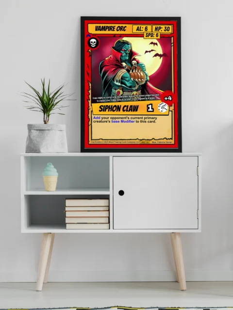Vampire Orc Canvas Wall Art from Ward TCG