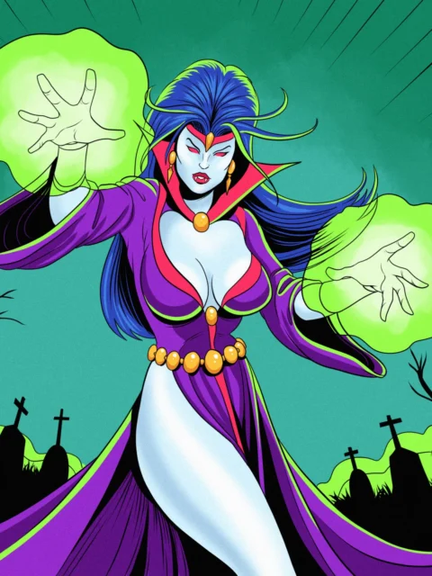 Alternative view of Vampire Queen Art Fantasy Wall Art from Ward TCG