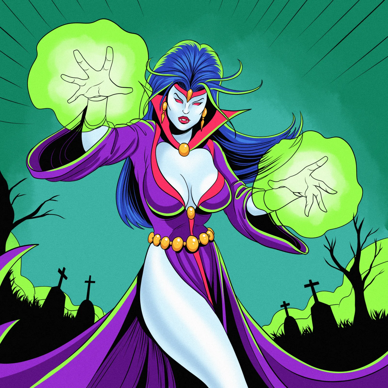 Vampire Queen Art Fantasy Wall Art from Ward TCG - Image 2