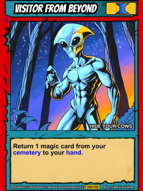 Alternative view of Visitor From Beyond Canvas Wall Art from Ward TCG