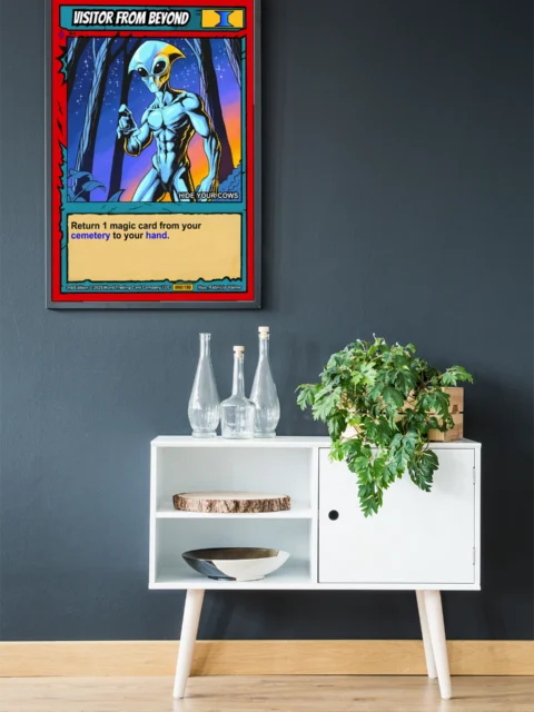 Visitor From Beyond Canvas Wall Art from Ward TCG