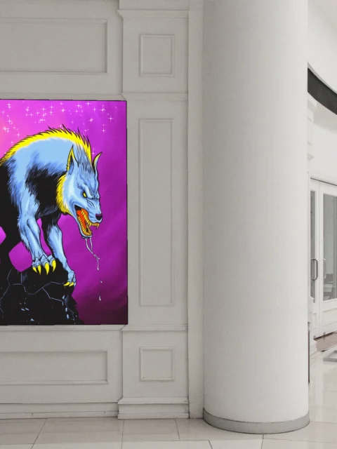 Warg Art Fantasy Canvas Artwork from Ward TCG