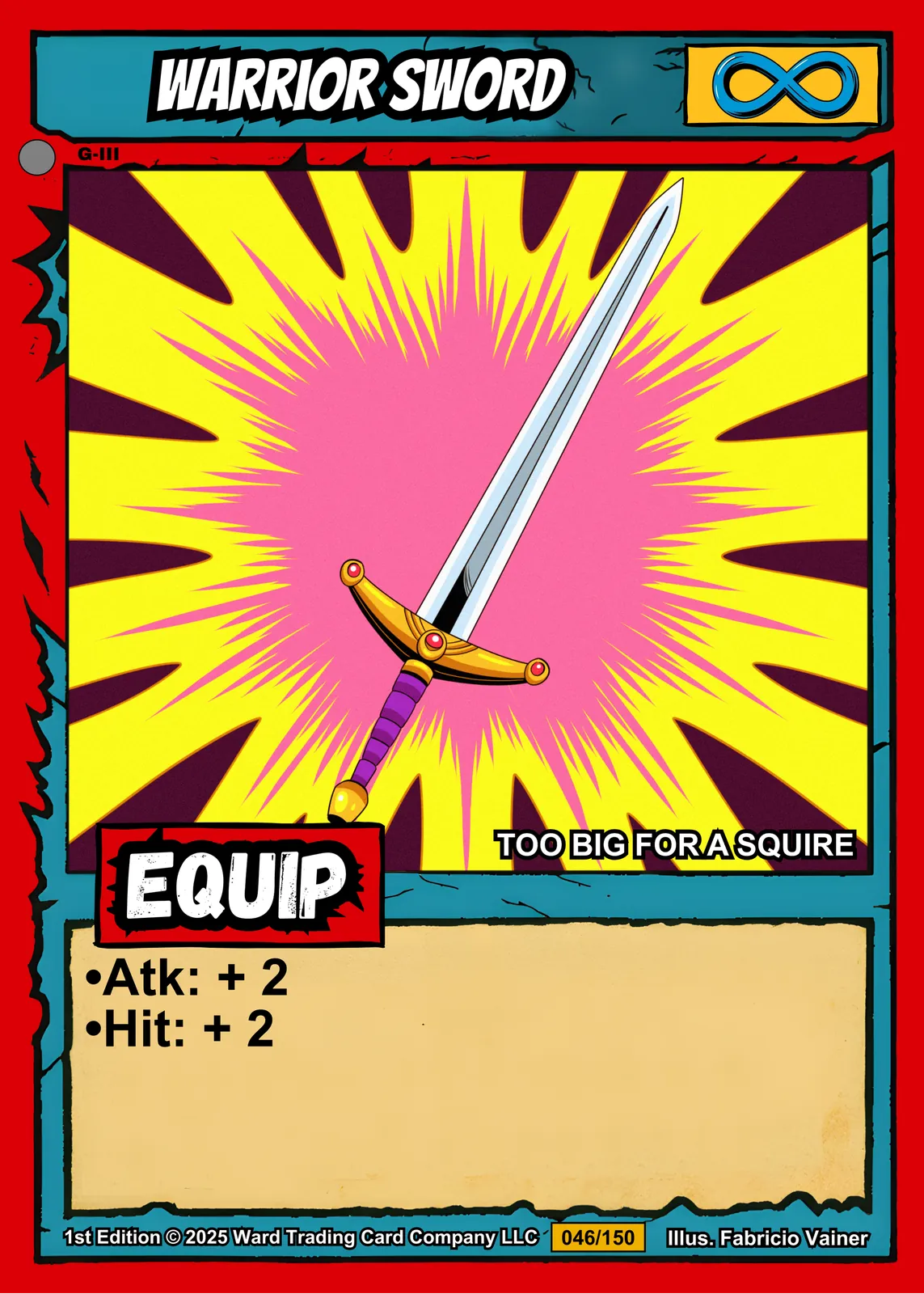 Warrior Sword Fantasy Canvas Print from Ward TCG - Image 2