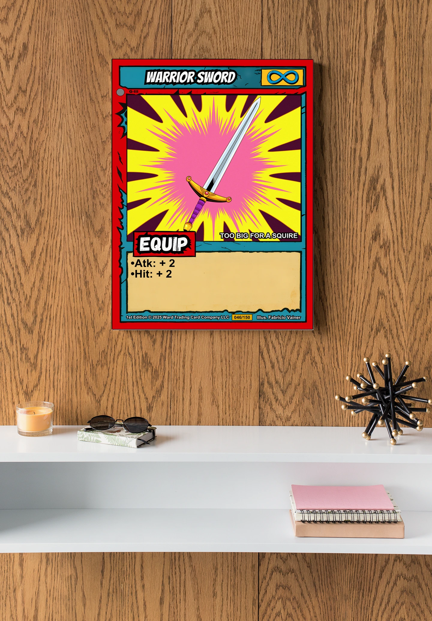 Warrior Sword Fantasy Canvas Print from Ward TCG - Image 4