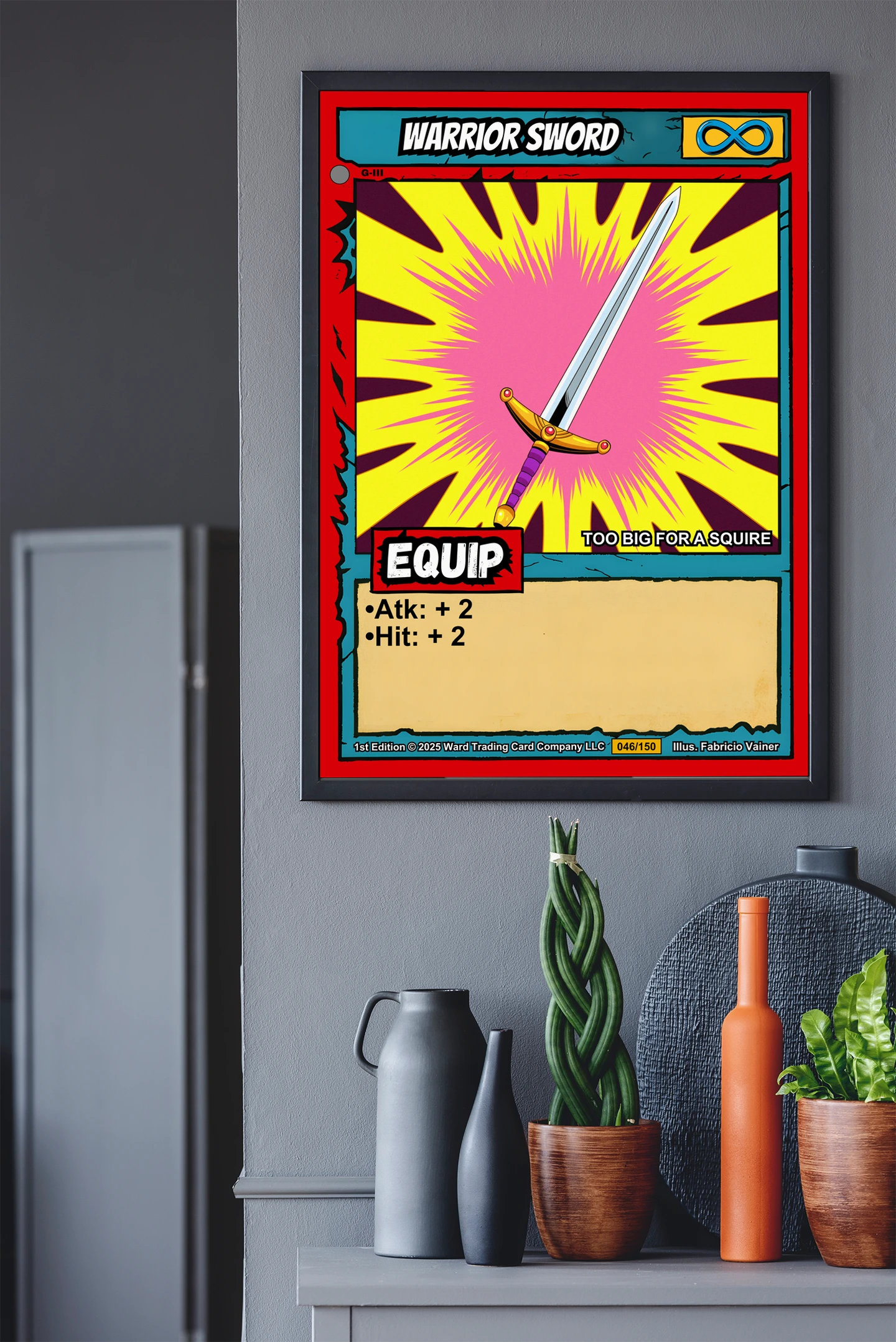 Warrior Sword Fantasy Canvas Print from Ward TCG - Image 5