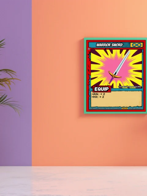 Warrior Sword Fantasy Canvas Print from Ward TCG