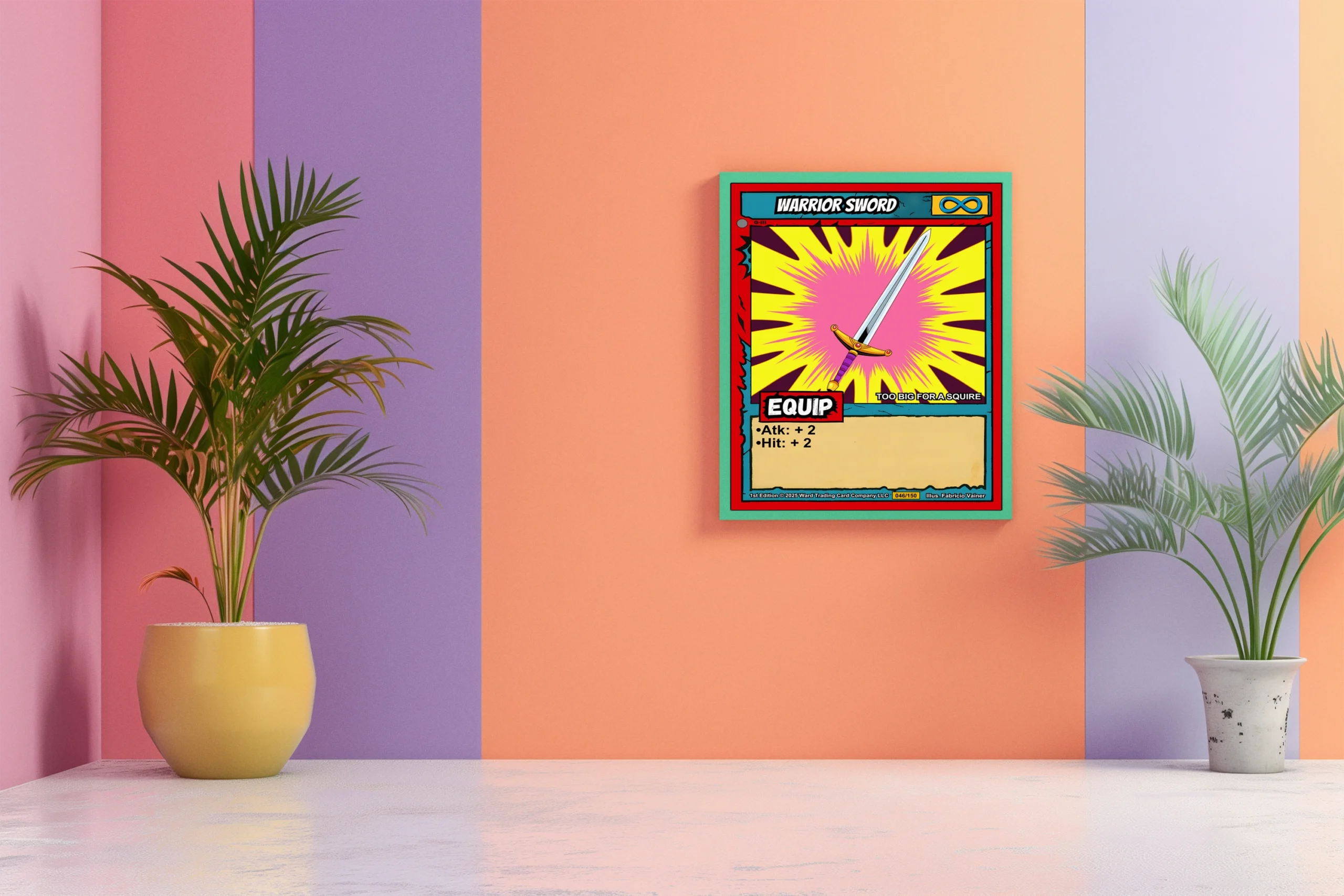 Warrior Sword Fantasy Canvas Print from Ward TCG