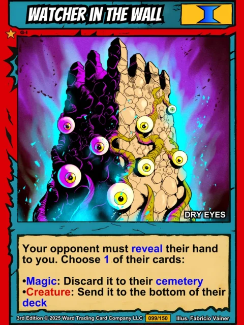 Alternative view of Watcher In The Wall Canvas Print from Ward TCG