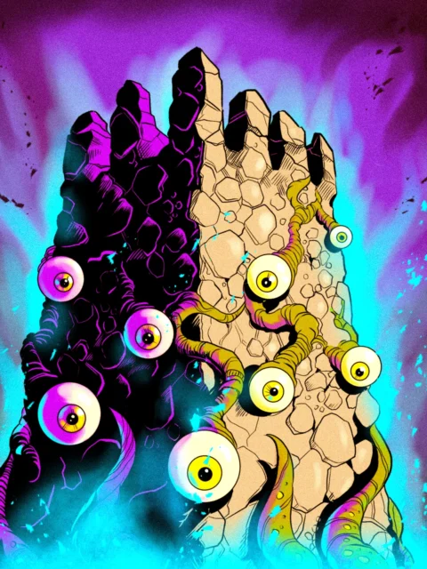 Alternative view of Watcher In The Wall Art Fine Art Canvas from Ward TCG