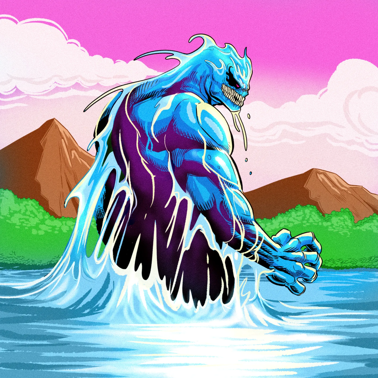Water Elemental Art Gallery Canvas Print from Ward TCG - Image 2