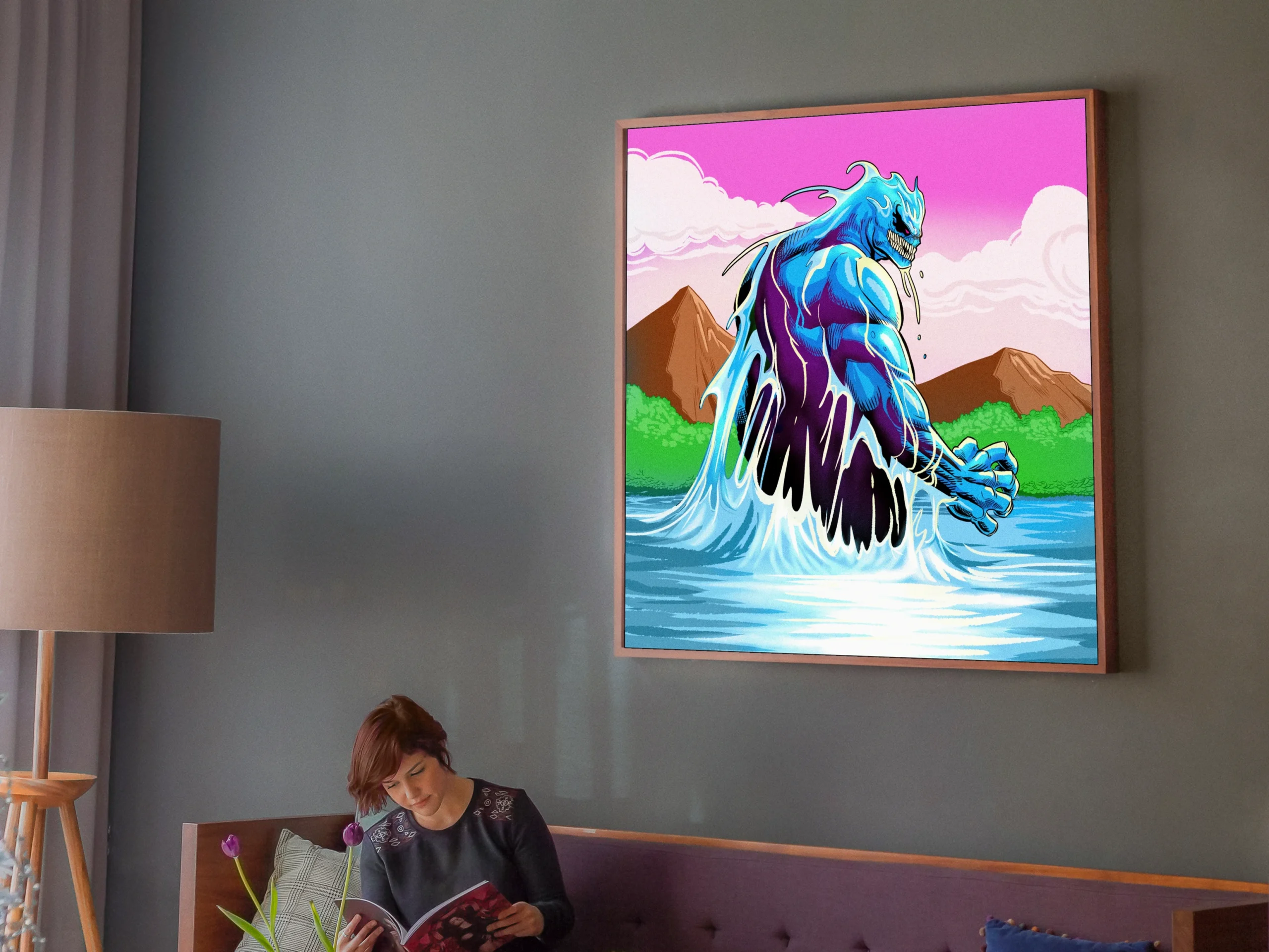 Water Elemental Art Gallery Canvas Print from Ward TCG - Image 5