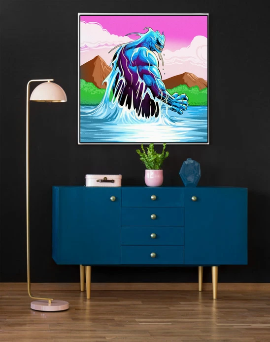 Water Elemental Art Gallery Canvas Print from Ward TCG - Image 3