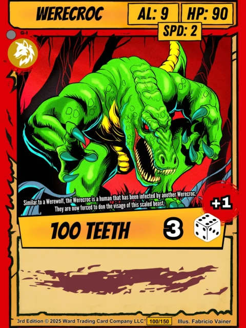 Alternative view of Werecroc Gallery Canvas Print from Ward TCG