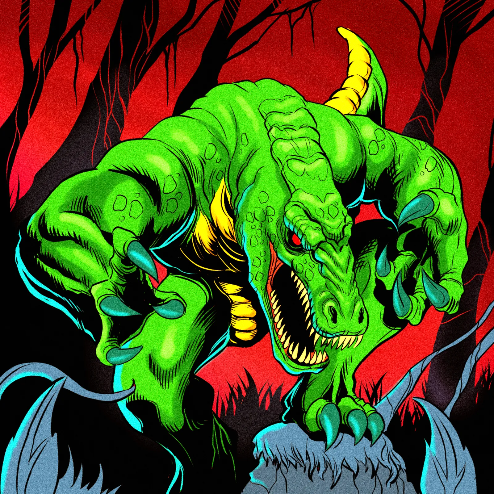 Werecroc Art Fantasy Wall Art from Ward TCG - Image 2