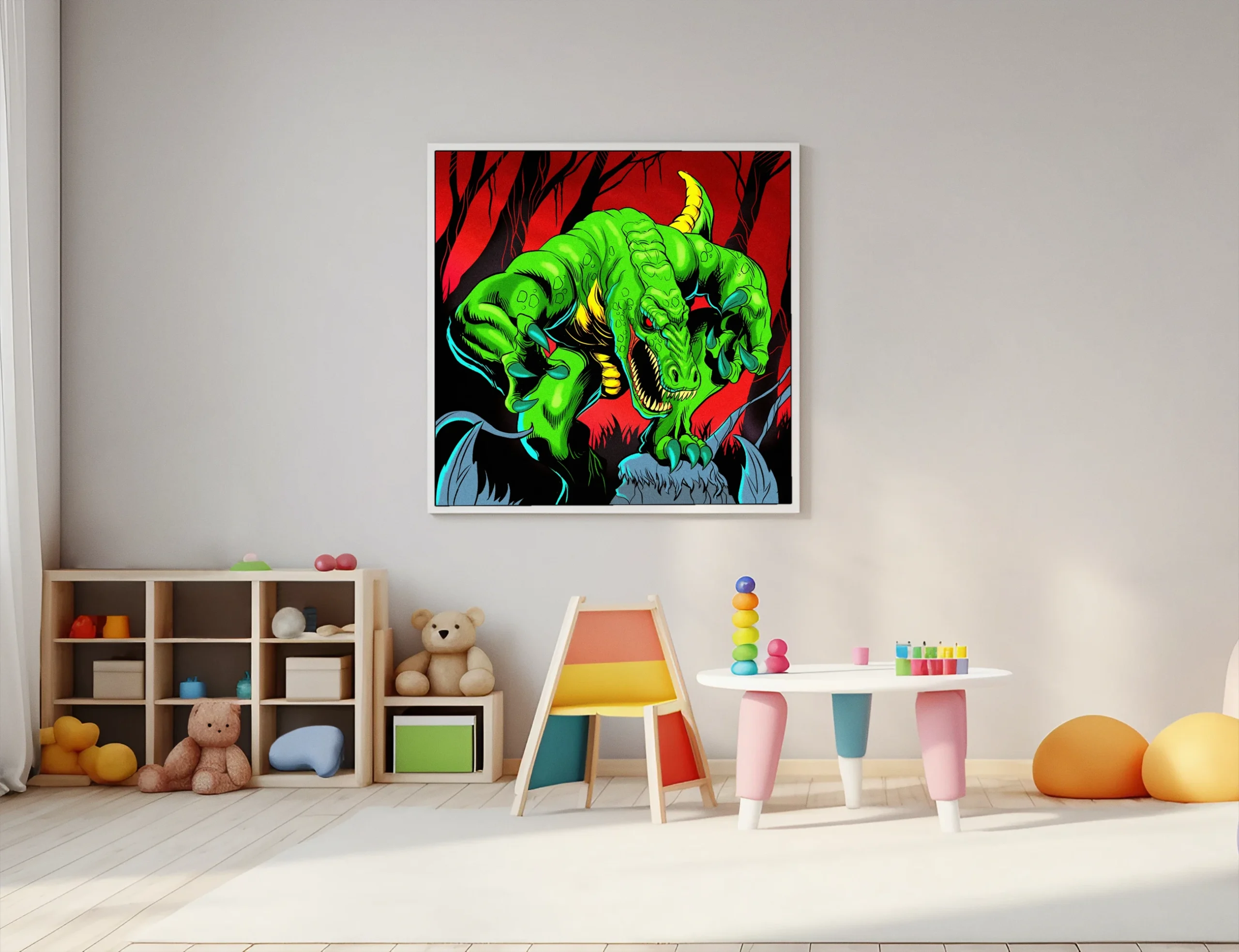 Werecroc Art Fantasy Wall Art from Ward TCG - Image 4