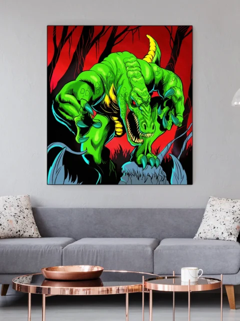 Werecroc Art Fantasy Wall Art from Ward TCG