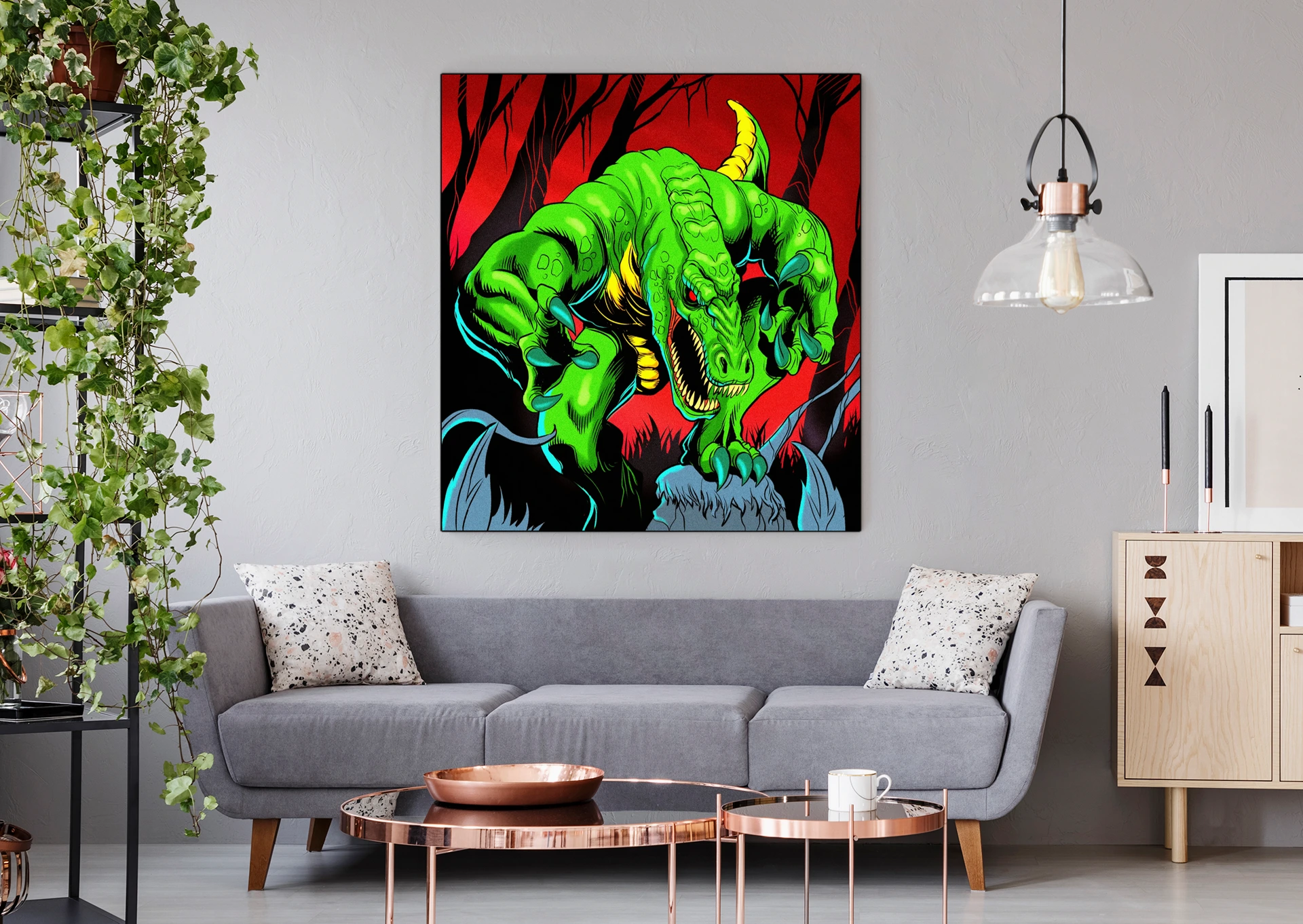 Werecroc Art Fantasy Wall Art from Ward TCG